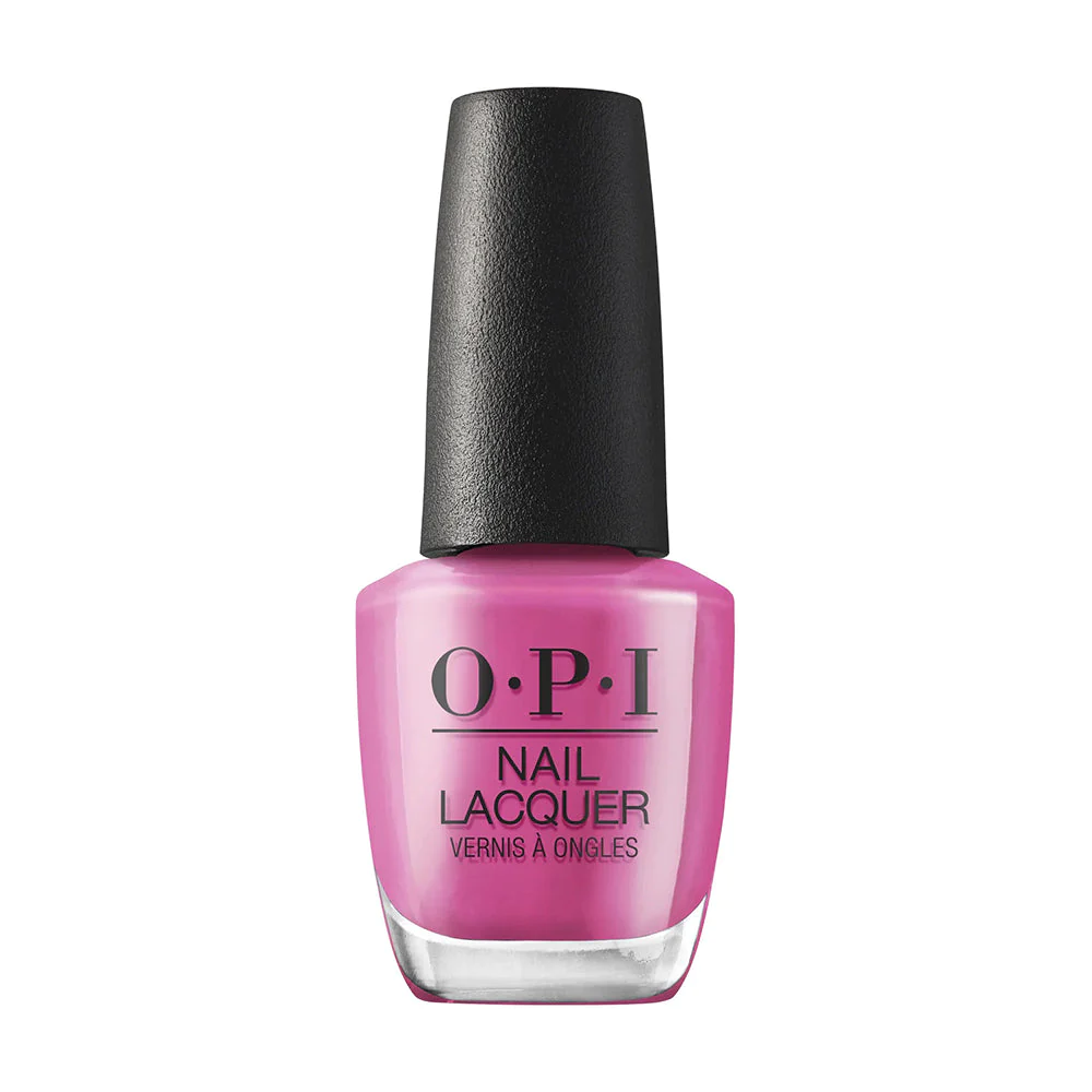 OPI Without A Pout, Nail Lacquer Polish, OPI Your Way Collection, Spring 2024, Hot Pink, Salon-Quality, 0.5 fl oz