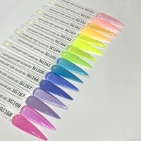 Sofiglaze Soak-Off Gel Nail Polish SG161-SG168 High Quality Long Lasting Trending Transparent Glass Fizzy Gelly Colors