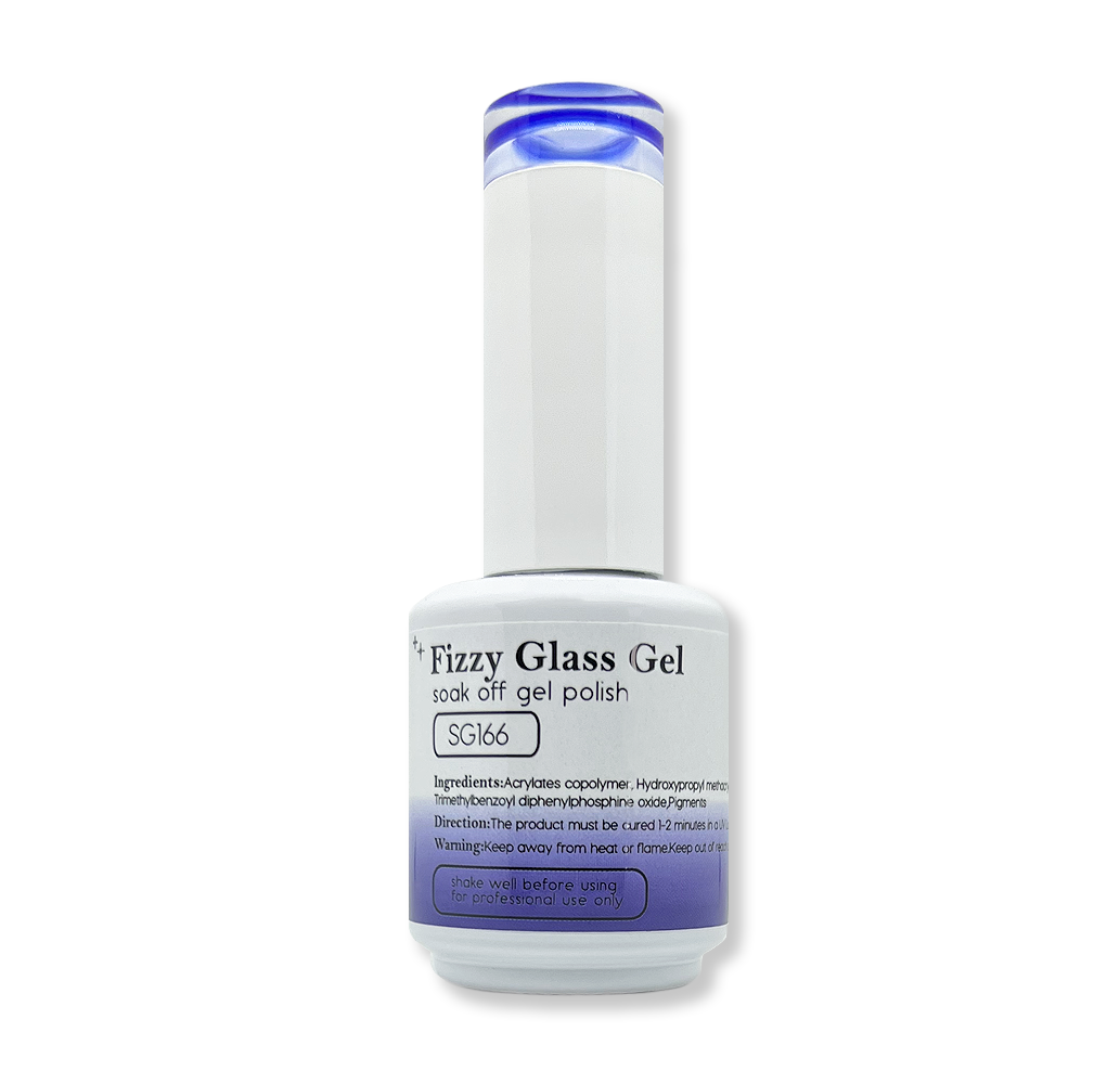 Sofiglaze Soak-Off Gel Nail Polish #SG166 High Quality Long Lasting Trending Transparent Glass Fizzy Gelly Colors