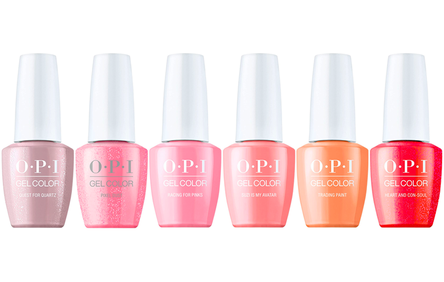 OPI Xbox Collection Spring Summer 2022 GelColor Soak-Off Gel Nail Polish Lacquer - Quest For Quartz #GCD50, Pixel Dust #GCD51, Racing For Pinks #GCD52, Suzi is My Avatar #GCD53, Trading Paint #GCD54 & Heart and Con-soul #GCD55