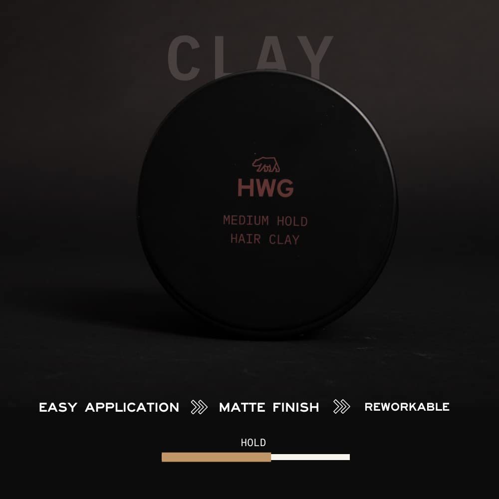 Hardworking Gentlemen Premium, Natural, Organic - All natural, matte finish, medium hold hair clay is good for all day hold while still being rework-able. Goes in smooth without pulling your hair and washes out with ease. Made with Vitamins, Antioxidants and Key Ingredients to make your hair and scalp healthier.