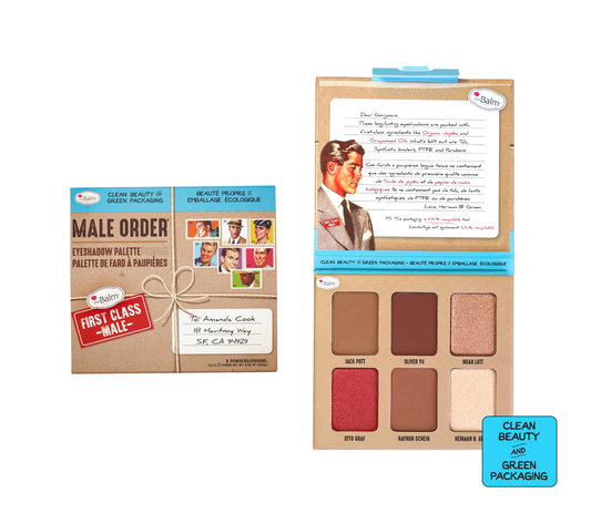 theBalm Cosmetics Male Order First Class Male Buildable - Long Lasting - Talc Free bold and creamy nude-ish eyeshadows palette eyes