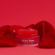 NCLA Beauty Balm Babe Lip Balm Red Roses 100% Natural Vegan Soothes Nourishes Smooth Hydrated