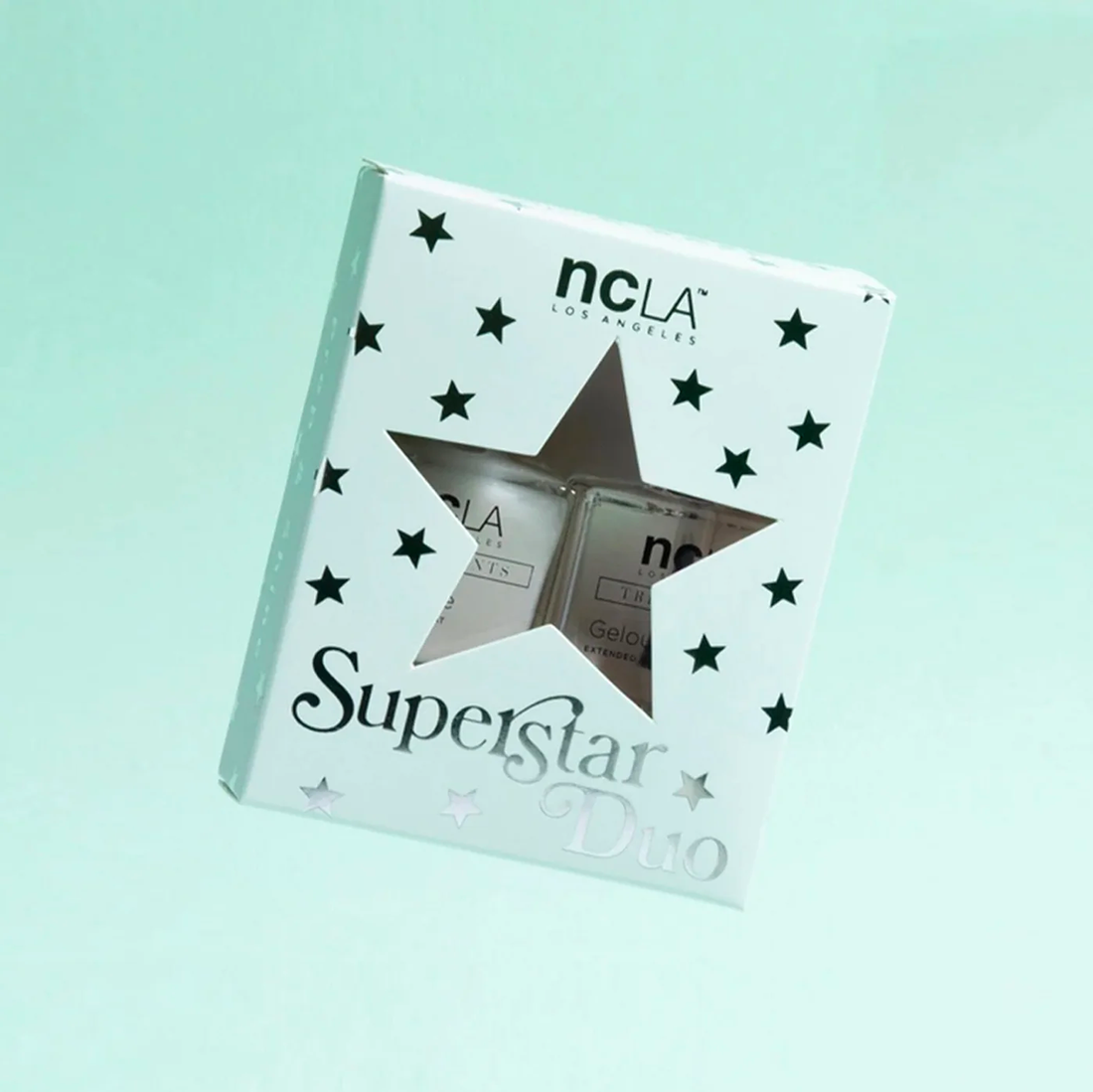 NCLA Beauty Nail Lacquer Polish Superstar Duo Top Base Duo Kit Vegan Cruelty Free