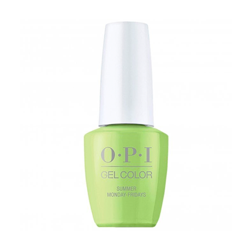 OPI GelColor Summer Monday-Fridays Apple Green Gel Nail Polish Summer Make The Rules Collection 2023