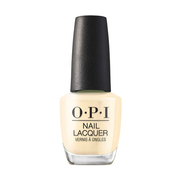 A pastel yellow cream shade. OPI Me, Myself and OPI Collection Spring 2023 Nail Lacquer - Blinded By The Ring Light #NLS003