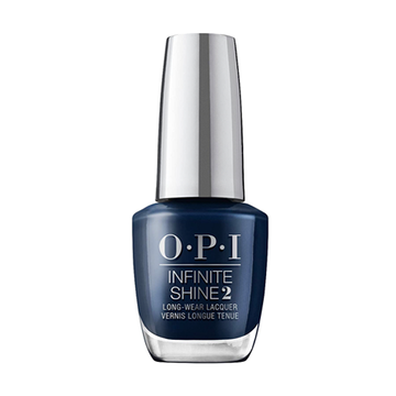 A dark navy créme long-lasting nail polish that will take you from clay to night. OPI Fall Wonders Collection Fall 2022 Infinite Shine Long-Wear Nail Lacquer - Midnight Mantra #ISLF009 - 15 mL 0.5 oz
