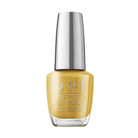 Lift your mood with this warm crème yellow long-lasting nail polish. OPI Fall Wonders Collection Fall 2022 Infinite Shine Long-Wear Nail Lacquer - Ochre The Moon #ISLF005 - 15 mL 0.5 oz