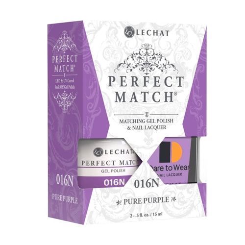 Hit the restart button this summer. Stemming from the Greek words for “whole” and “new”, Holocene embraces renewal with six new shades of color that remind us of the awe of nature. LeChat Perfect Match Holocene Collection Summer 2022 Gel Polish + Matching Nail Lacquer - Pure Purple #PMS016N - 15 mL 0.5 oz