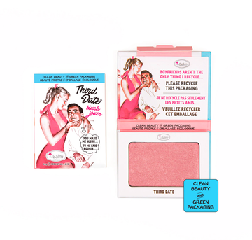 theBalm Cosmetics Third Date Powder BlushClean Ingredients - Recyclable Packaging - Highly Pigmented Cheeks Palette