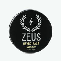 Zeus Beard Balm Conditioner Sandalwood Fragrance free moisture for sensitive skin moisturizes tames adds shine water based light hold paraben-free sulfate-free cruelty-free US made