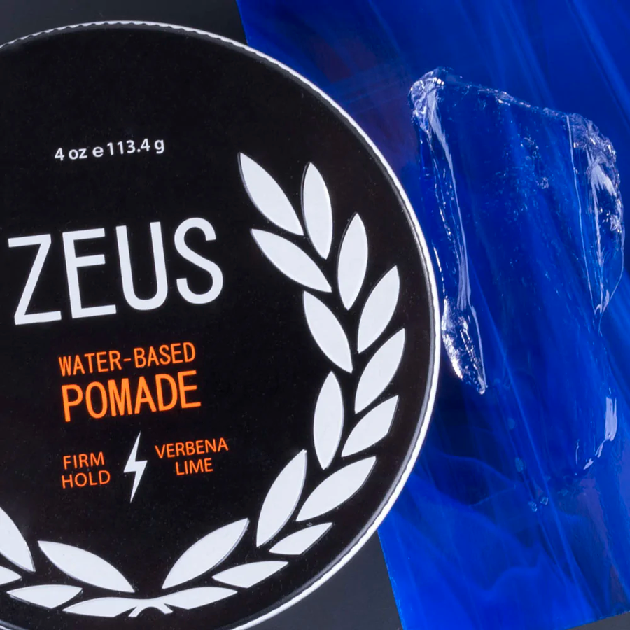 Zeus Beard Firm Hold Pomade Natural Verbena Lime Water Based Pomade Hair Styling Firm Hold Natural Shine