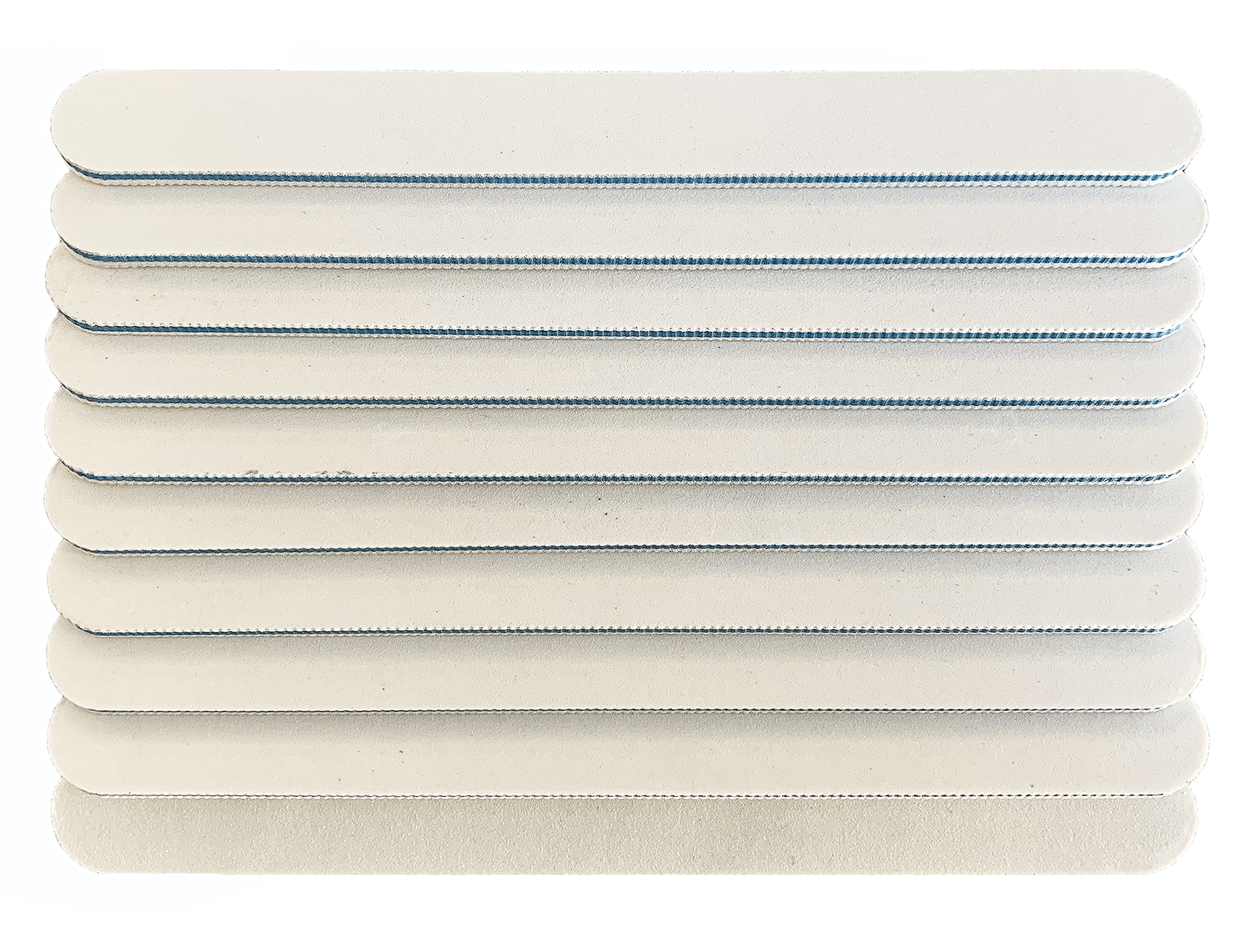 Beauty 20, White Blue Nail Files 180/180 Grit 6" Double-Sided Acrylic Nail File, Manicure/Pedicure Tools & Kits