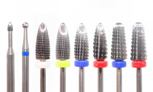 Beauty 20, Silver Typhoon Carbide Nail Drill Bits, Nail Bit