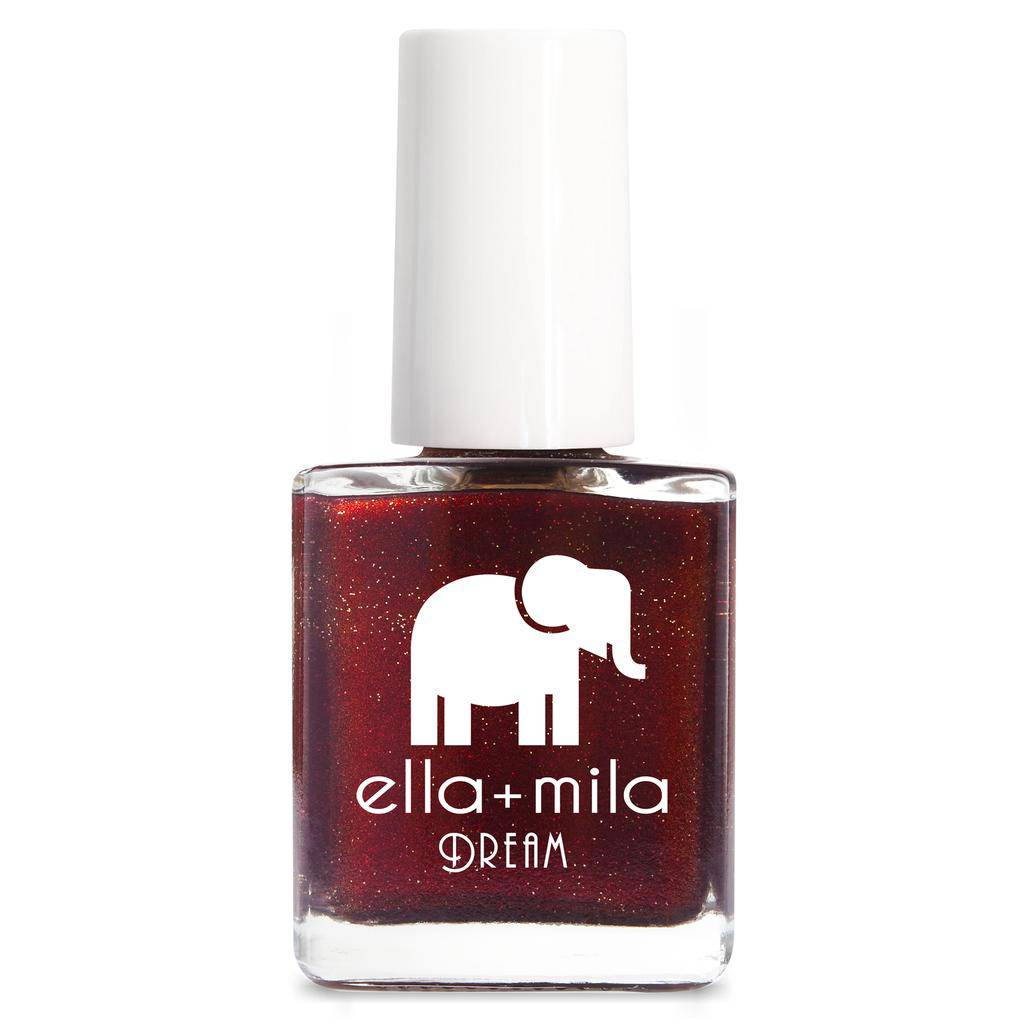 Deep red shimmer. Vegan. Animal Cruelty-Free. Quick Dry. Chip Resistant. ella+mila Dream Collection Nail Polish - Dorothy's Stilettos