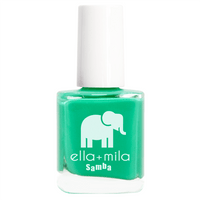 Sheer bright green. Vegan. Animal Cruelty-Free. Quick Dry. Chip Resistant. ella+mila Samba Collection Nail Polish - Samba Beats