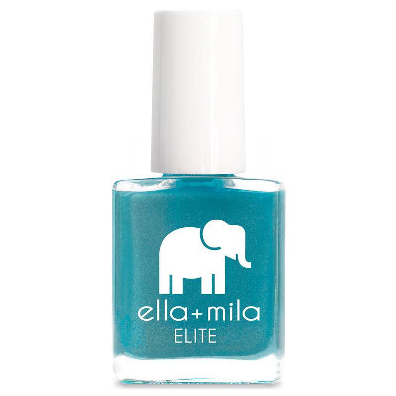 Shimmery dark turquoise. Vegan. Animal Cruelty-Free. Quick Dry. Chip Resistant. ella+mila Elite Collection Nail Polish - Under The Sea