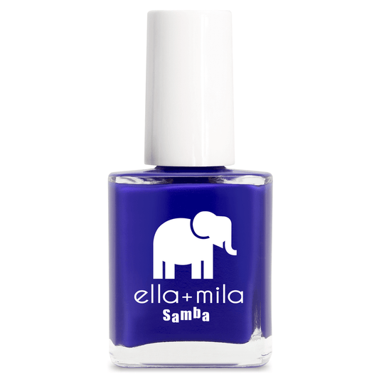 Sheer matte cobalt blue {matte finish}. Vegan. Animal Cruelty-Free. Quick Dry. Chip Resistant. ella+mila Samba Collection Nail Polish - When The Sun Goes Down