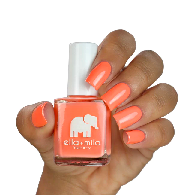 Coral orangesicle. Vegan. Animal Cruelty-Free. Quick Dry. Chip Resistant. ella+mila Dream Collection Nail Polish - Sunkissed