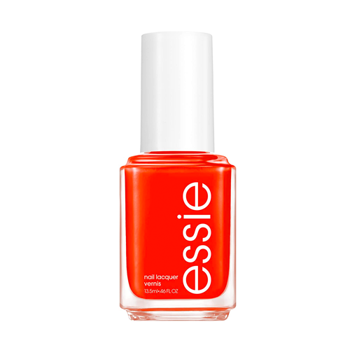 a vibrant orange nail polish with red undertones (cream) - Essie Risk-Takers Only #1755 - Off The Grid Collection Fall 2022 - 13.5 mL 0.46 oz