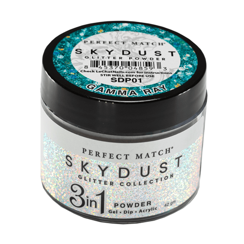 LeChat Perfect Match, LeChat Perfect Match 3 in 1 Glitter Powder Gamma Ray, Dip Powder