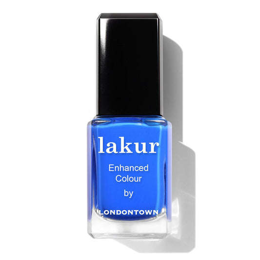 Londontown USA Lakur Iconic Nail Lacquer Polish Electric Blue Shade Vegan Cruelty 16+ Free