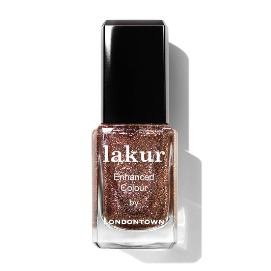 Londontown USA Lakur Rosé All Day Nail Lacquer Polish Vegan Pink Glitter Shade Cruelty 16+ Free