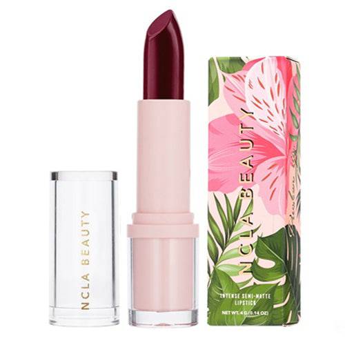 NCLA Beauty Semi-Matte Lipstick chocolate wine cream Los Feliz Lolita Cruelty-Free Vegan Paraben Free