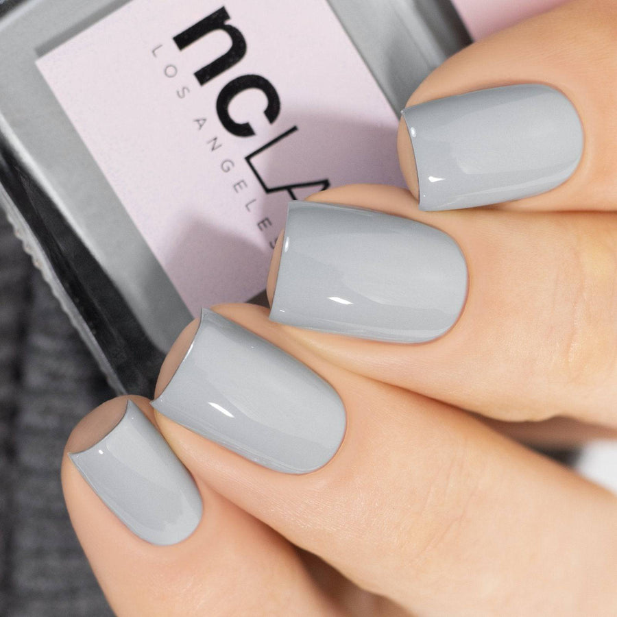 It’s a stay-cation forever when wearing this ultra chic, gray cream lacquer. 100% Vegan. Cruelty-Free. 7-Free. NCLA Staycation Collection Nail Lacquer - Do Not Disturb