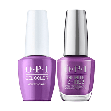 OPI, OPI GelColor + Matching Infinite Shine Violet Visionary, Gel & Shellac Polish