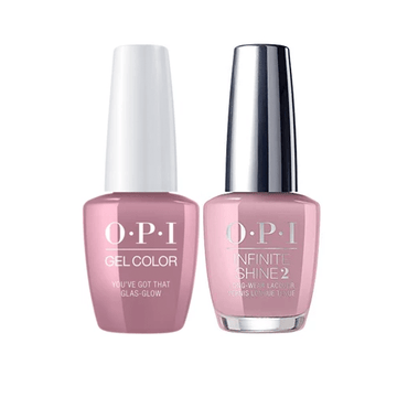 It’s your turn to shine. This gel polish color from OPI is a natural beauty that transitions into glam. OPI Scotland Collection GelColor Soak-Off Gel Polish and Matching Infinite Shine - You've Got That Glas-Glow #GCU22