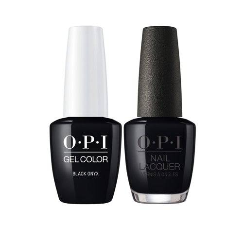 OPI, OPI GelColor + Matching Nail Lacquer Black Onyx, Gel & Shellac Polish