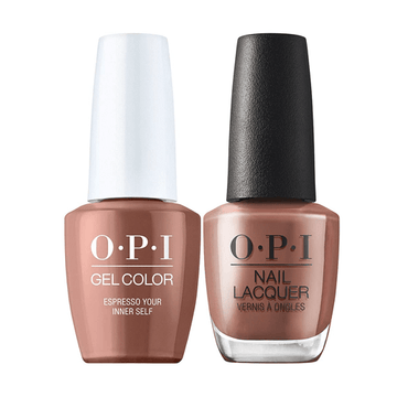 OPI, OPI GelColor + Matching Nail Lacquer Espresso Your Inner Self, Gel & Shellac Polish
