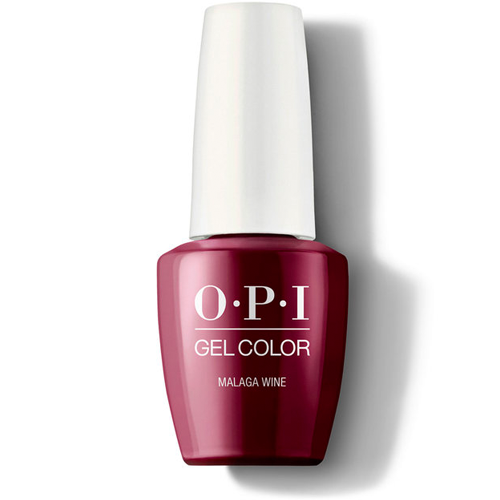 A rich, intoxicating wine-red gel nail polish. This dark, deep red is no lightweight. Unbeatable shine. Easy removal in as fast as 7 minutes. 2+ weeks of wear. OPI GelColor Soak-Off Gel Nail Polish - Malaga Wine #GCL87