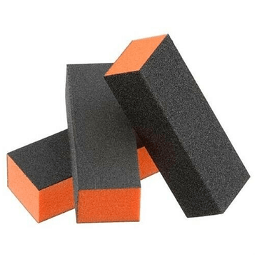 Black Orange 80/80/100 Grit 3-Way Nail Buffer Block High Quality Light Durable Nail Care Pedicure Manicure Tools