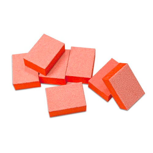 Light and durable. High quality sanding blocks. Works with all types of polishes and powders. Made in Korea. Orange 2-Way Slim Nail Buffer Block.
