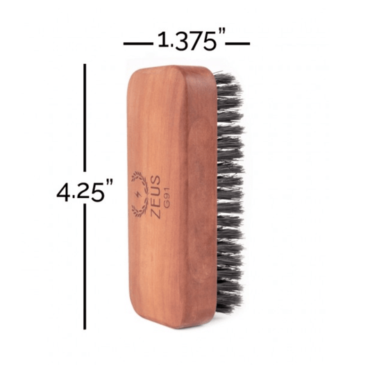 Zeus Beard, Zeus Beard Palm Beard Brush 100% Boar Bristles - Firm, Beard Brush